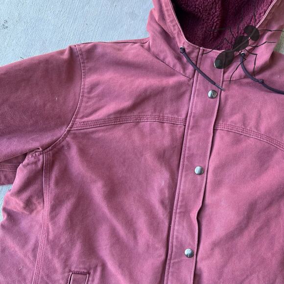 Vintage Y2K Carhartt WOMENS pink hooded work wear jacket - Picture 9 of 11